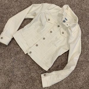 Old navy white denim jacket